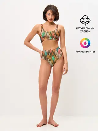 Женские топ и трусы / Острые пики