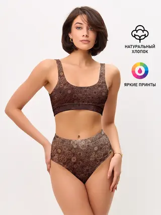 Женские топ и трусы / Шестеренки