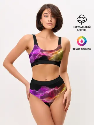 Женские топ и трусы / Волны