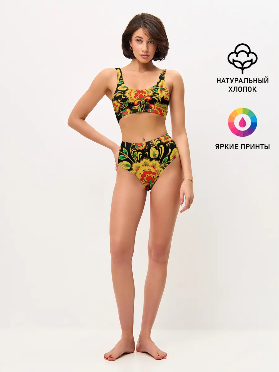 Женские топ и трусы / Хохлома