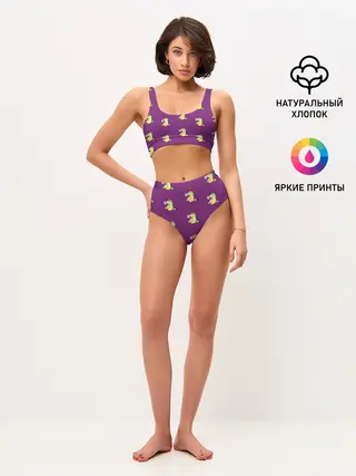 Женские топ и трусы / Фиолетовые пони