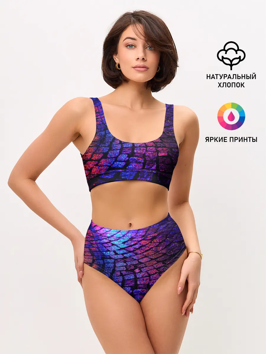 Женские топ и трусы / Мокрый асфальт