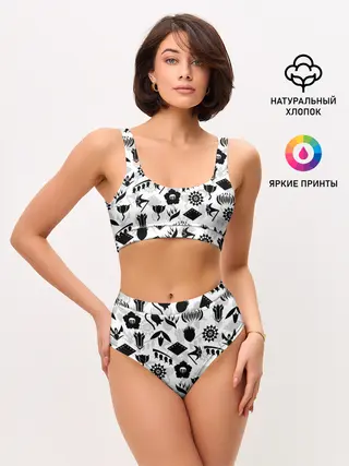 Женские топ и трусы / БЛИЧ КАПИТАНЫ ГОТЕЙ 13 ЭМБЛЕМЫ