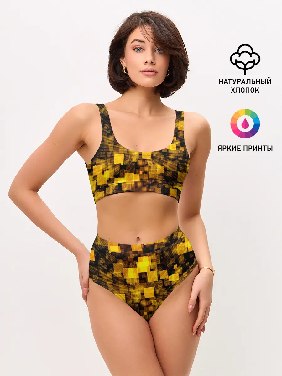 Женские топ и трусы / Неоновый взрыв