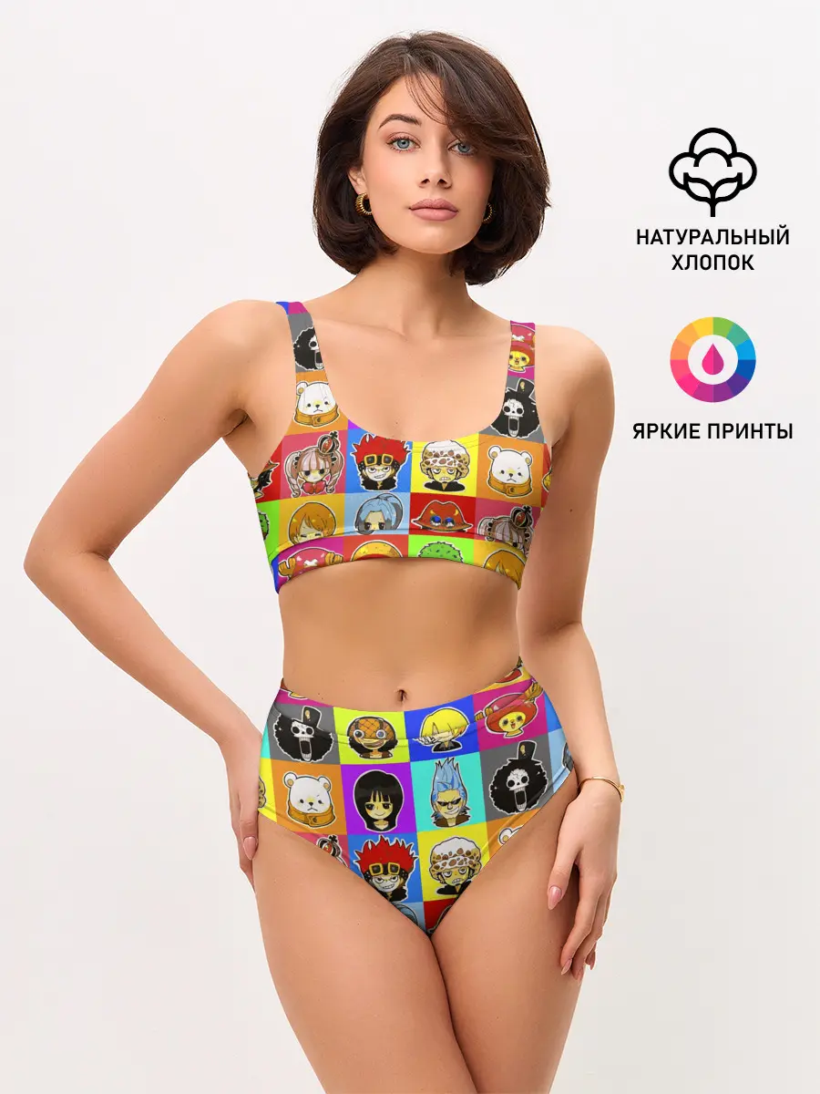 Женские топ и трусы / ONE PIECE / ВАН ПИС / УЗОР