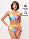 Женские топ и трусы / Радужная геометрия