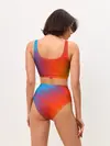Женские топ и трусы / ГРАДИЕНТ АБСТРАКЦИЯ / GRADIENT