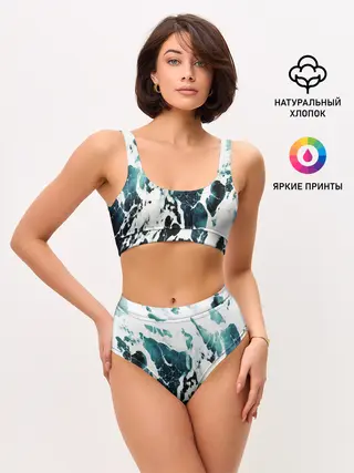 Женские топ и трусы / море