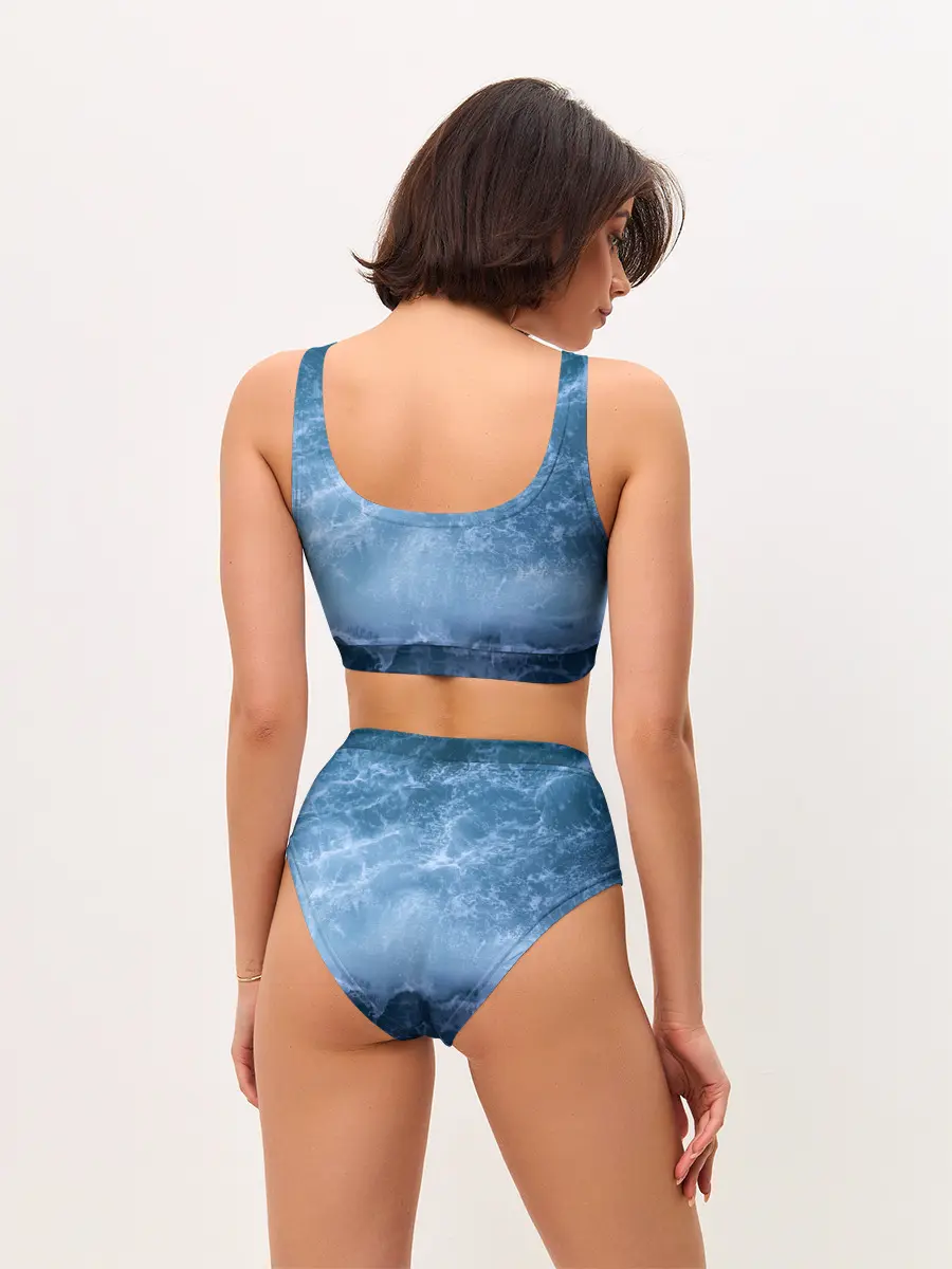 Женские топ и трусы / океан