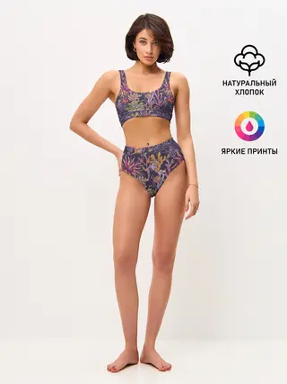 Женские топ и трусы / Кораллы