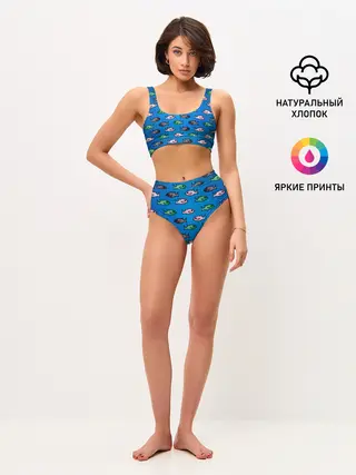 Женские топ и трусы / Рыбки