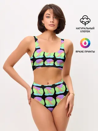 Женские топ и трусы / Лица