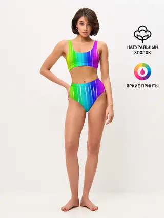 Женские топ и трусы / Перелив цвета