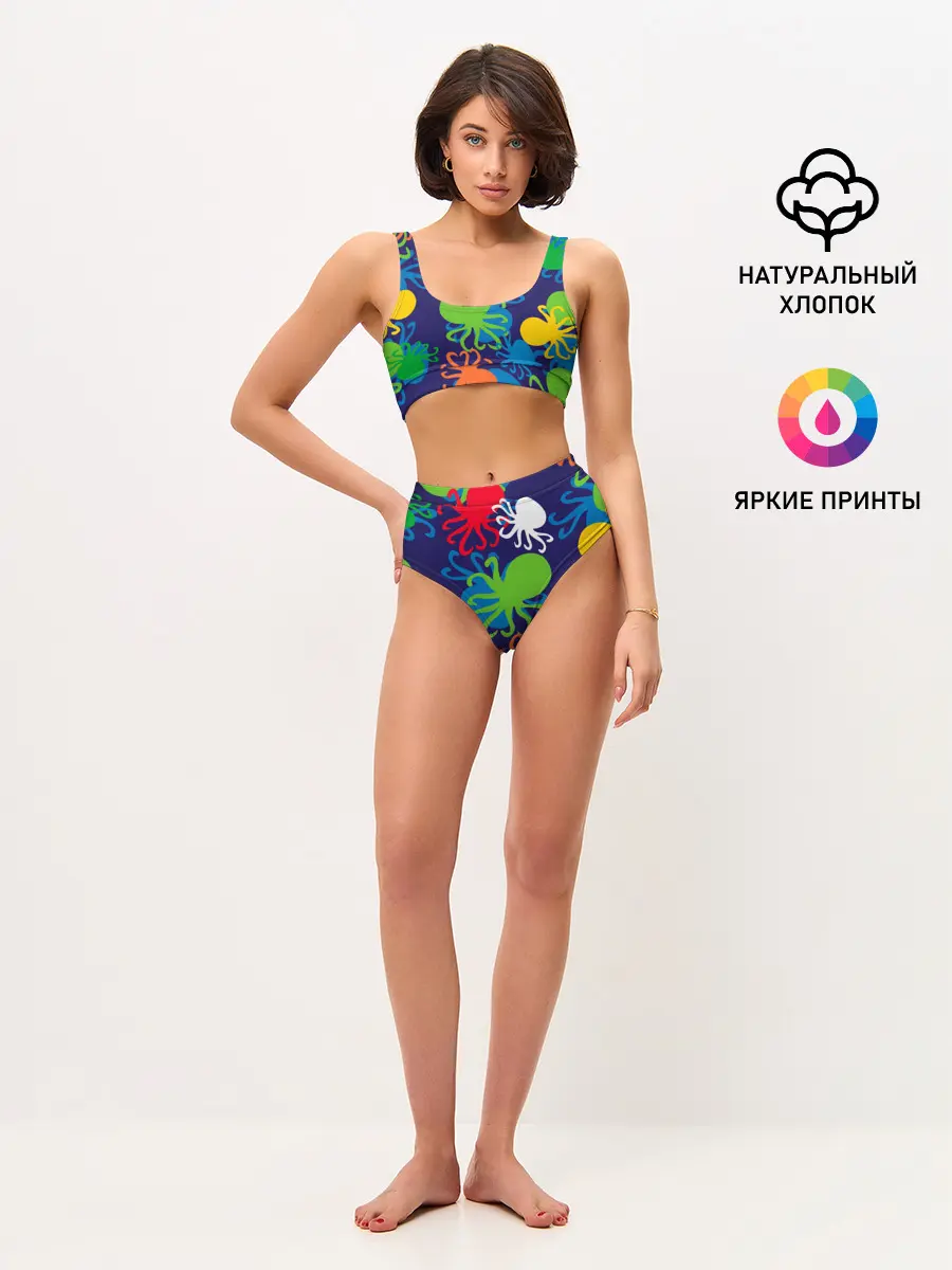 Женские топ и трусы / Осьминоги