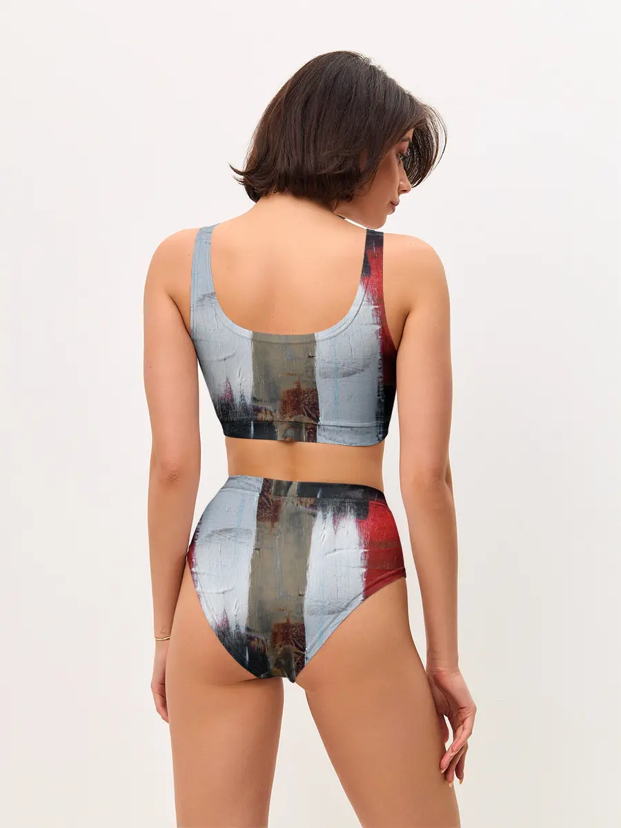 Женские топ и трусы / Абстракция Красок