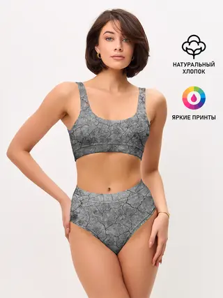 Женские топ и трусы / Трещины