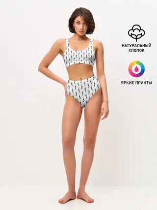 Женские топ и трусы / Труба, музыкальный инструмент