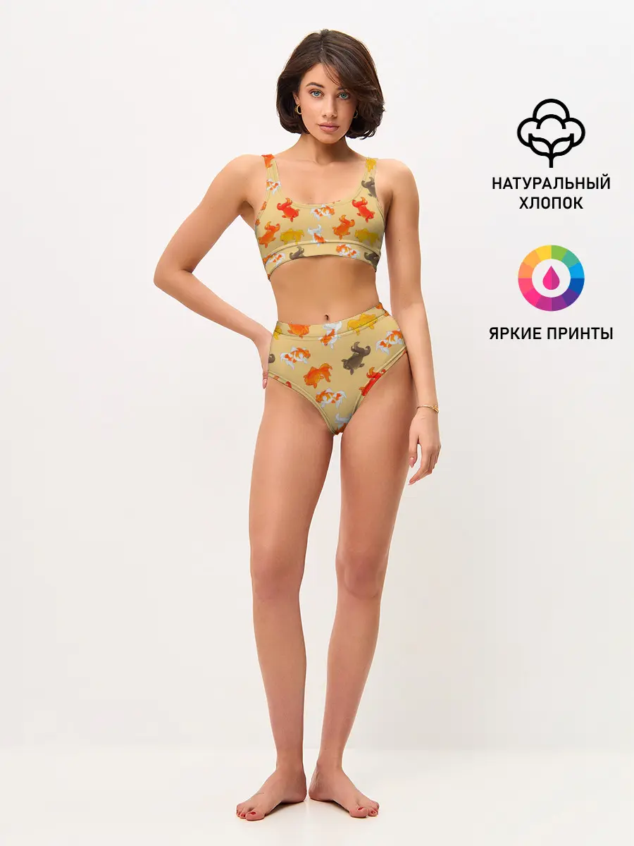 Женские топ и трусы / Рыбки