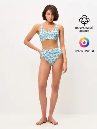 Женские топ и трусы / Морские жители