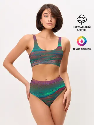 Женские топ и трусы / ГЛИТЧ | ПОМЕХИ