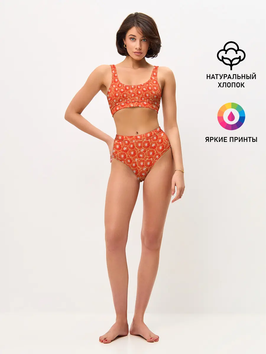 Женские топ и трусы / Красный Апельсин