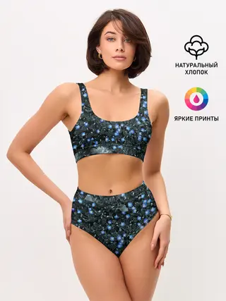 Женские топ и трусы / Маленькие ЦветЫ