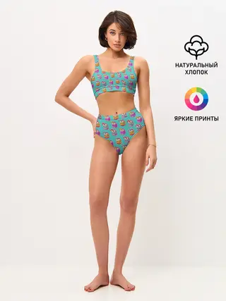 Женские топ и трусы / Коробки молока MILK