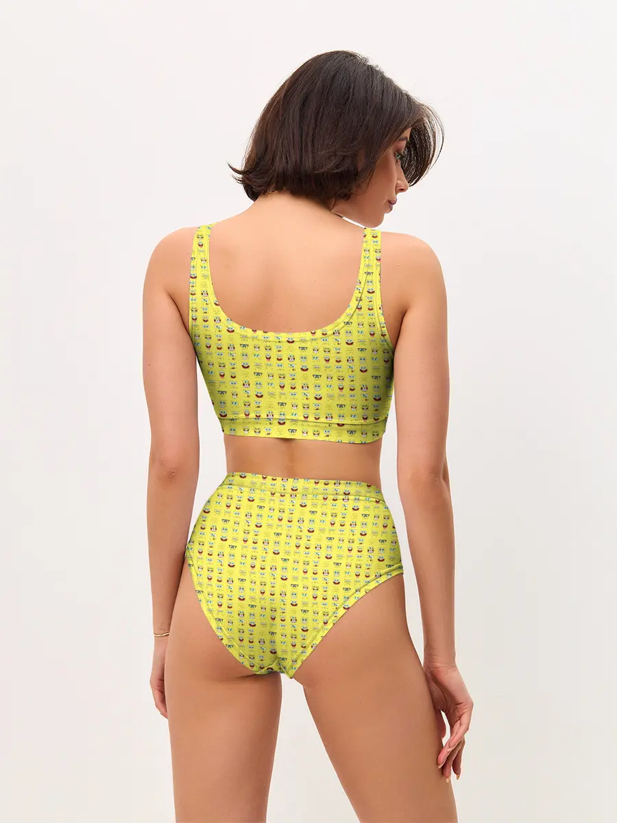 Женские топ и трусы / SpongeBobs facial expressions