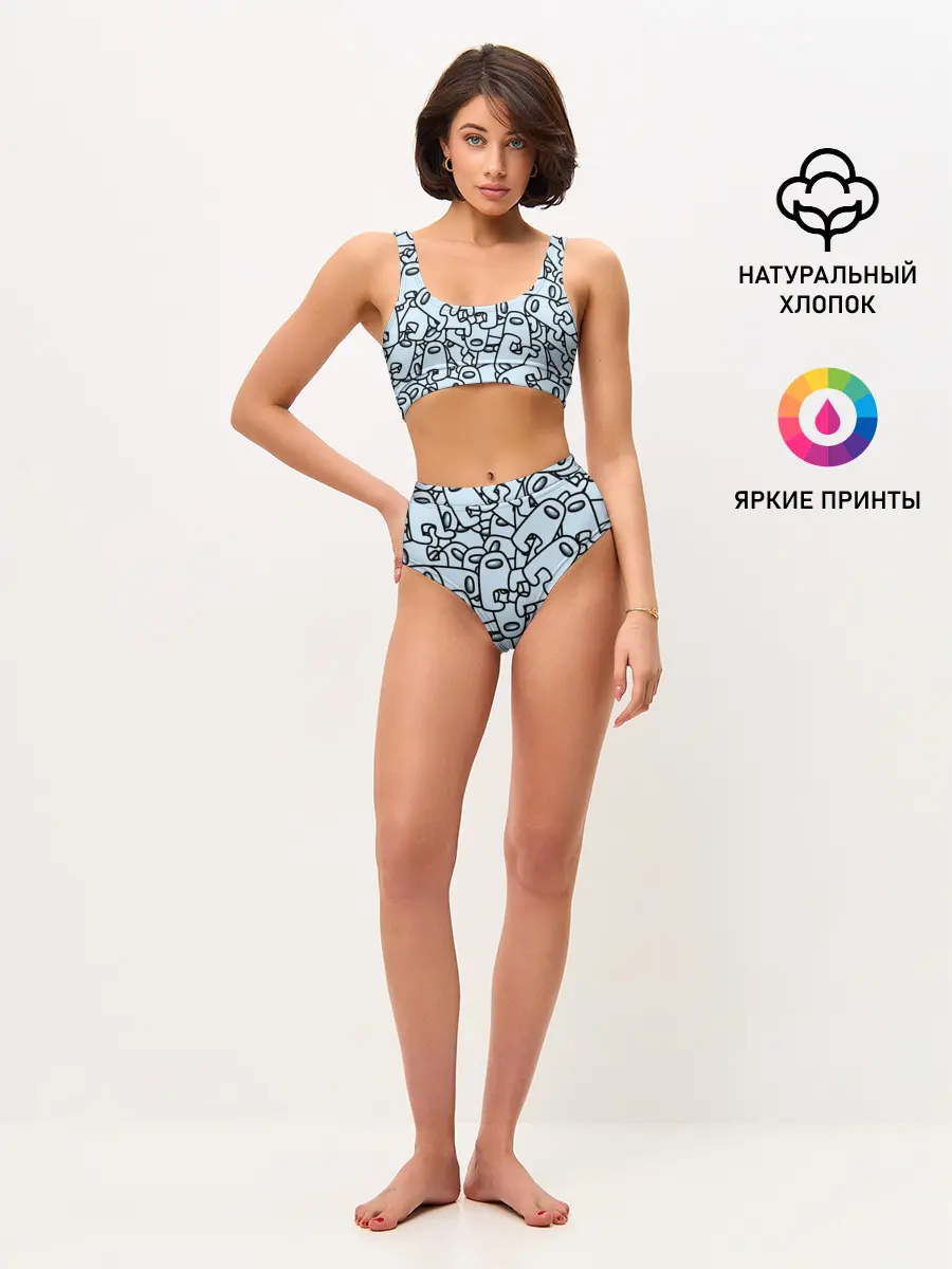 Женские топ и трусы / among us mem