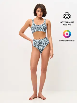 Женские топ и трусы / among us mem