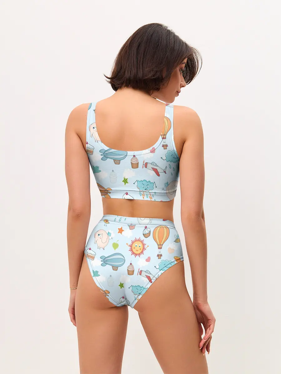 Женские топ и трусы / Детские рисунки