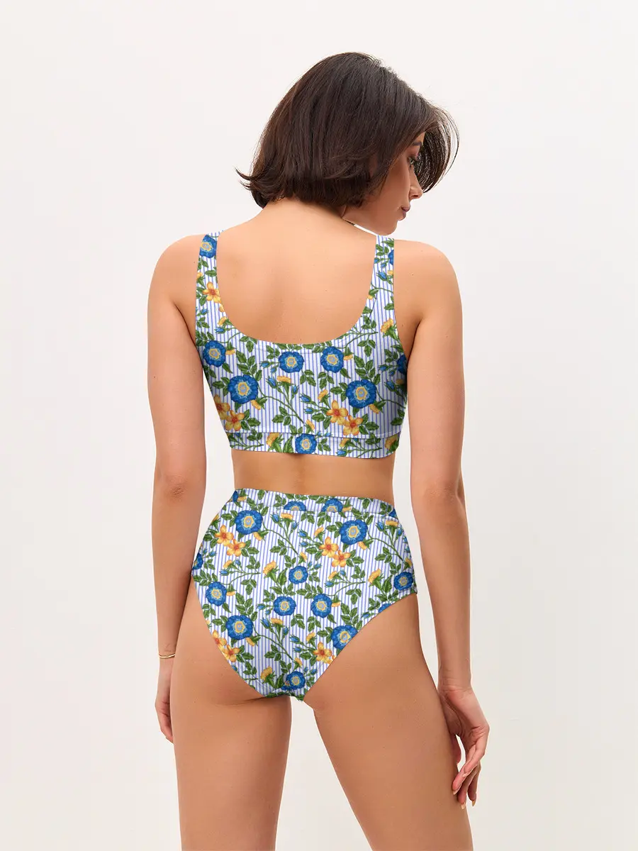 Женские топ и трусы / Цветочки