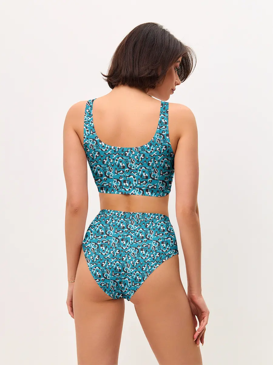 Женские топ и трусы / Котики