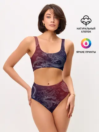 Женские топ и трусы / Традиционный китайский дракон