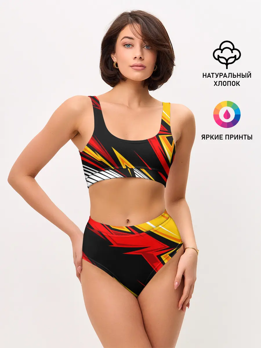 Женские топ и трусы / КРАСНО-ЖЕЛТЫЙ СПОРТ | SPORT