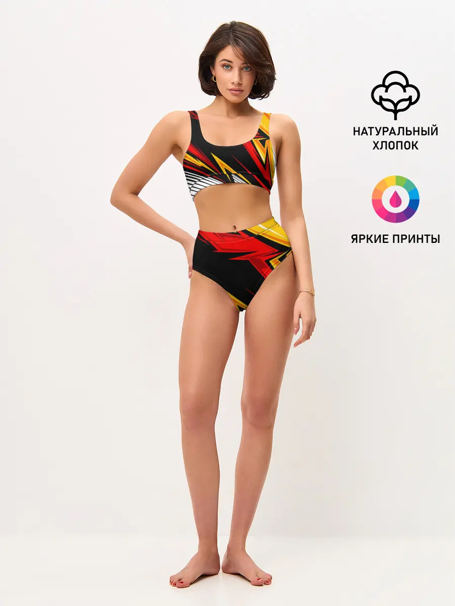 Женские топ и трусы / КРАСНО-ЖЕЛТЫЙ СПОРТ | SPORT