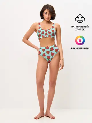 Женские топ и трусы / Дольки арбузов