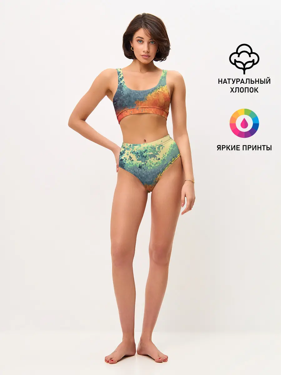 Женские топ и трусы / Стихия: лед и пламя