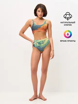 Женские топ и трусы / Стихия: лед и пламя