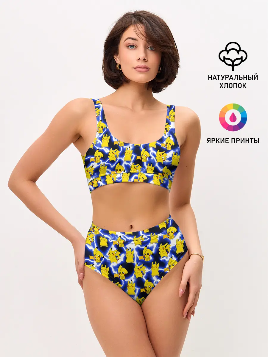 Женские топ и трусы / Пикачу Electric Shock