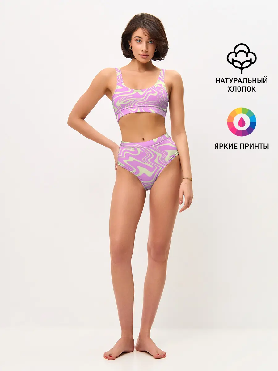 Женские топ и трусы / Лолипоп абстракция