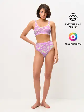 Женские топ и трусы / Лолипоп абстракция