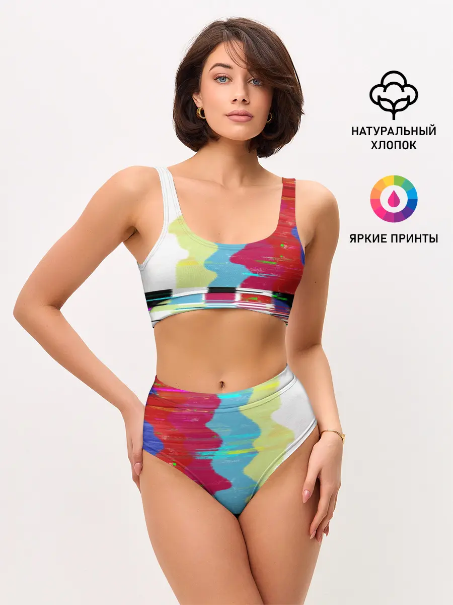 Женские топ и трусы / TV glitch