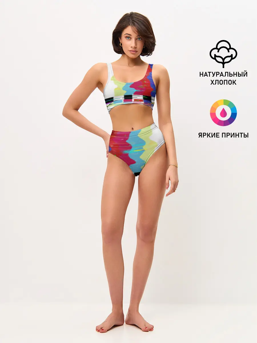 Женские топ и трусы / TV glitch