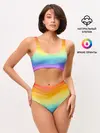 Женские топ и трусы / РАДУЖНЫЕ ВОЛНЫ | RAINBOW WAVES
