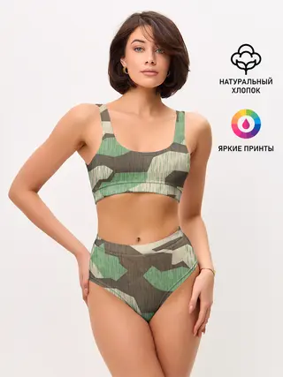 Женские топ и трусы / Splittertarnmuster