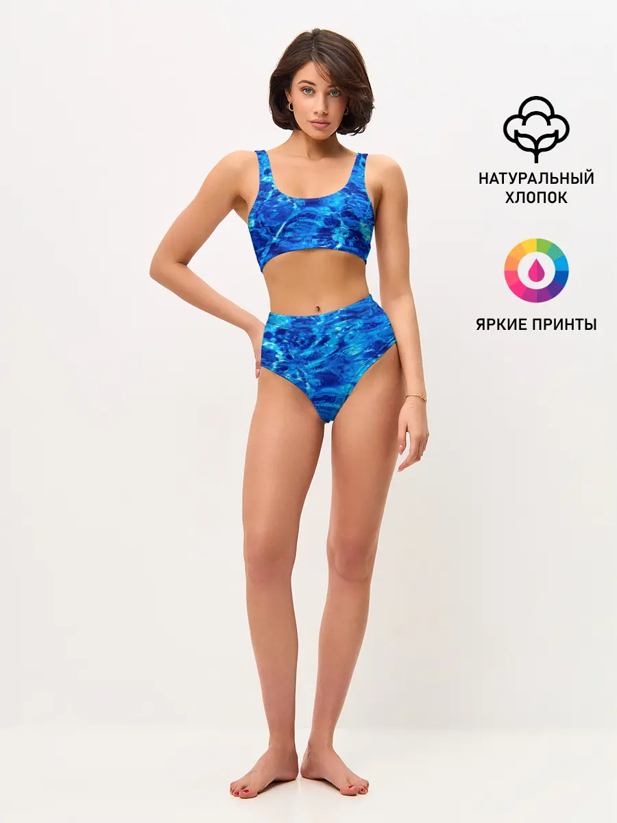 Женские топ и трусы / Голубая Вода