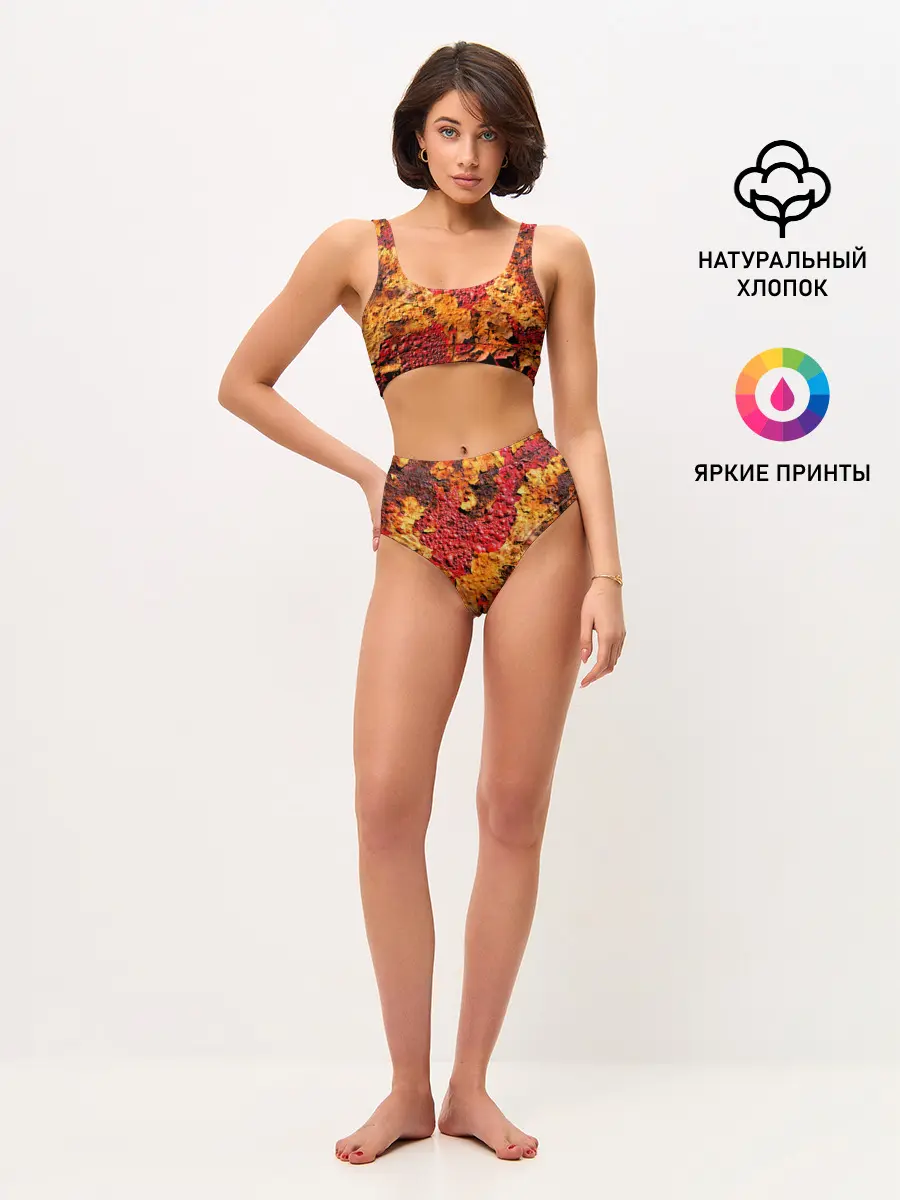 Женские топ и трусы / Живопись коррозии металла