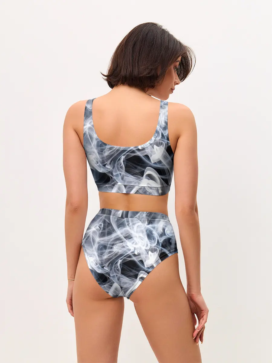 Женские топ и трусы / Графика дыма