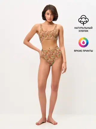 Женские топ и трусы / Праздничное Печенье